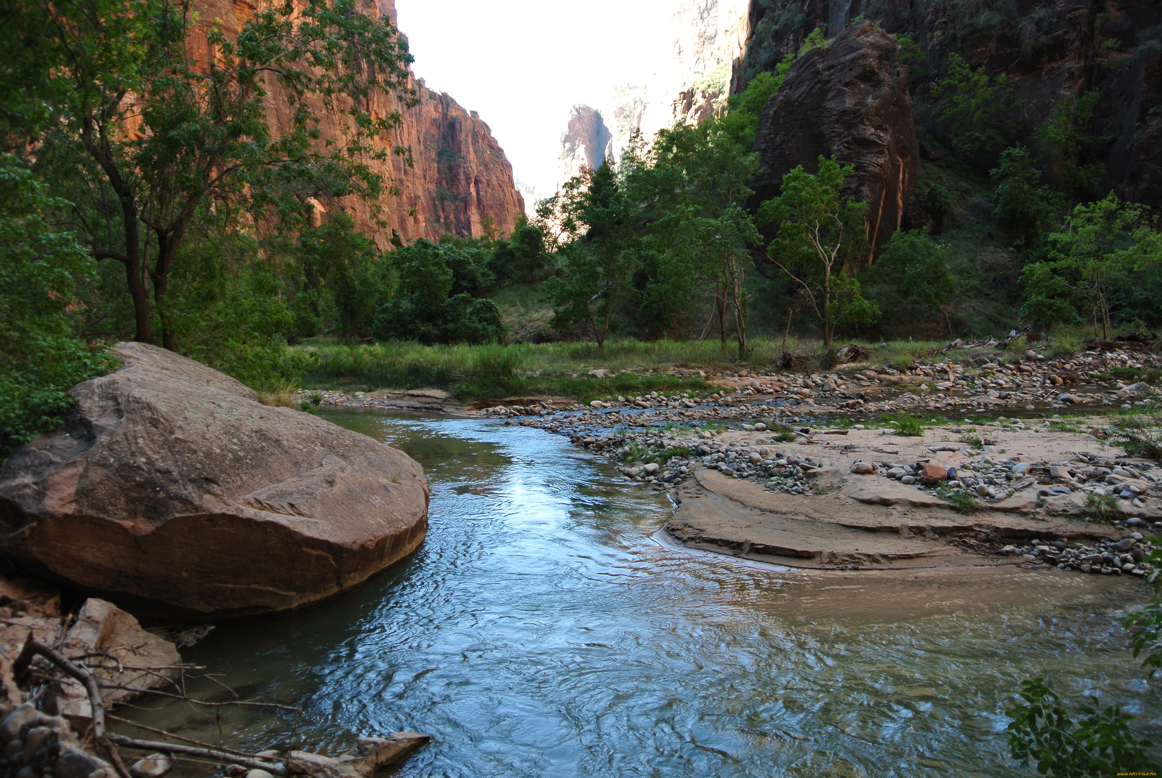 virgin, river, in, zion, national, park, , , , , , , , 
